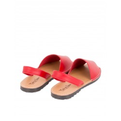 Sandalias Menorquinas Piel Rojo