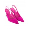 Zapatos Salon Destalonados Fucsia